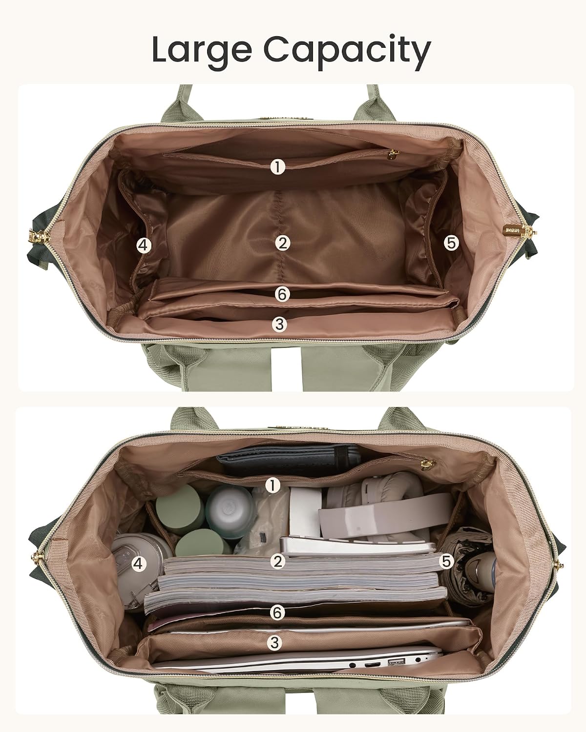 Thumbnail 4 de LOVEVOOK Rucksack 15,6 Zoll Laptop Schulrucksack