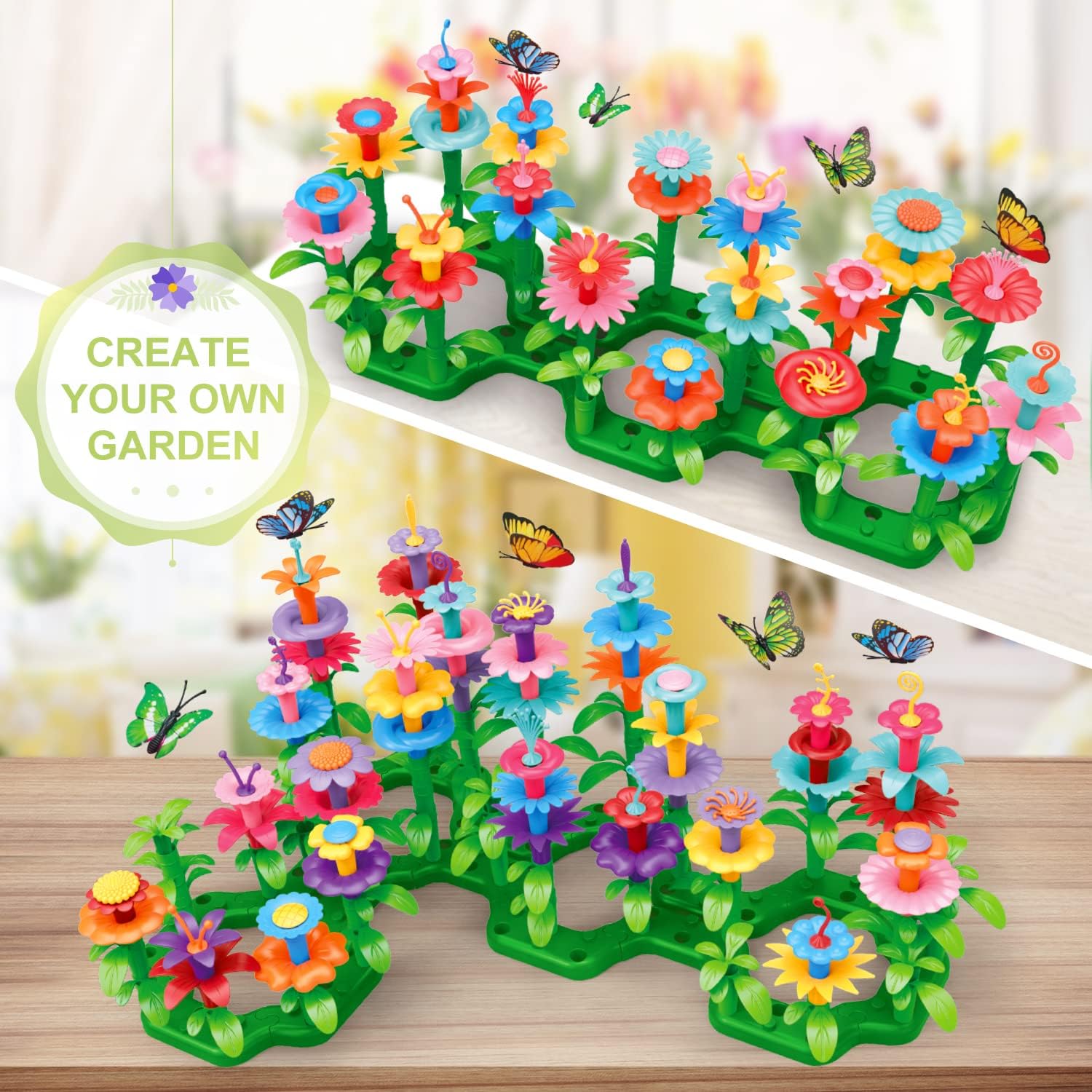 Thumbnail 4 de SpringFlower 148pc Flower Garden Building Kit