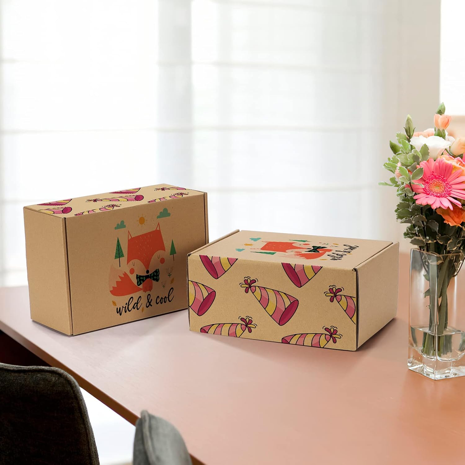 Detalle de 20 Pack HORLIMER Shipping Boxes (9x6x4 inches) Brown Corrugated Mail Boxes
