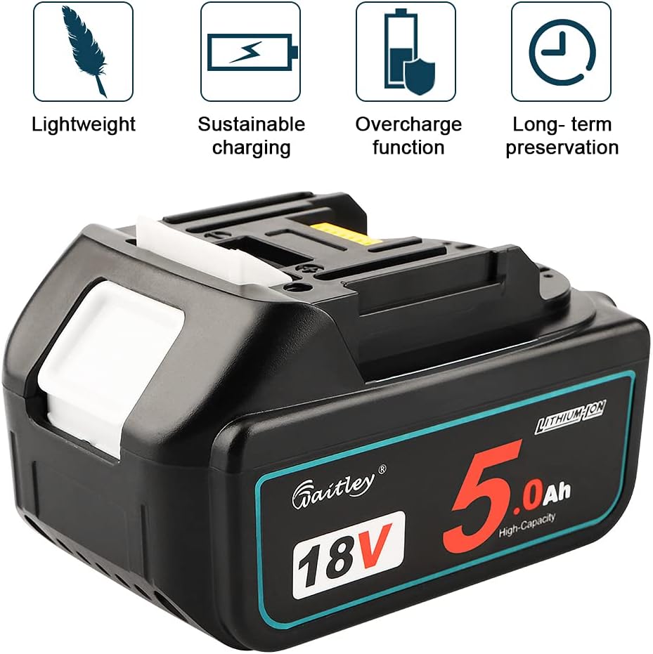 Thumbnail 4 de Makita 18V 5.0Ah replacement battery for power tools