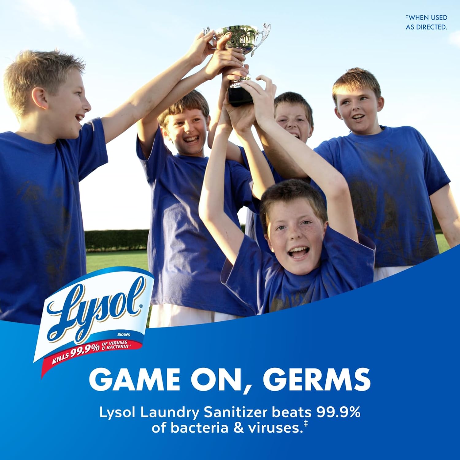 Detalle de Lysol Laundry Sanitizer Additive, 90oz — Bacteria-Killing Odor Eliminator for Laundry