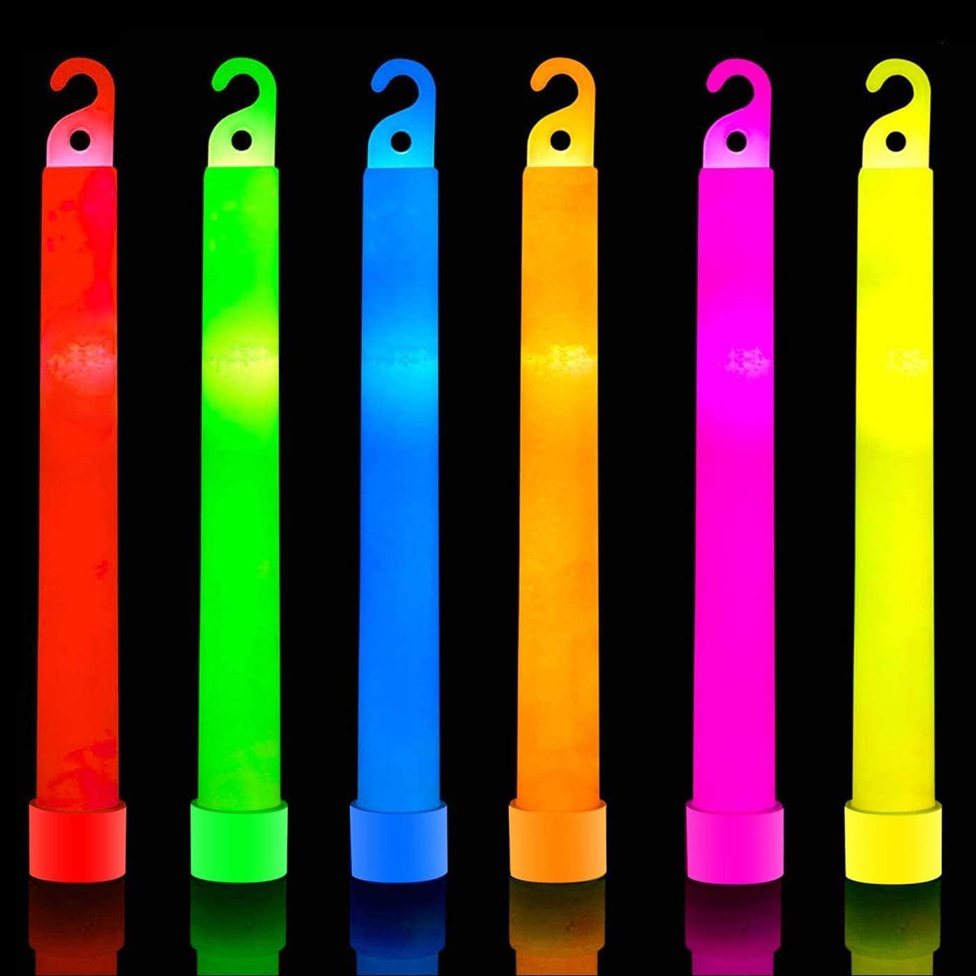 Detalle de HSGUS 43 6-Inch Green Glow Sticks, 32-Pack for Camping and Blackouts