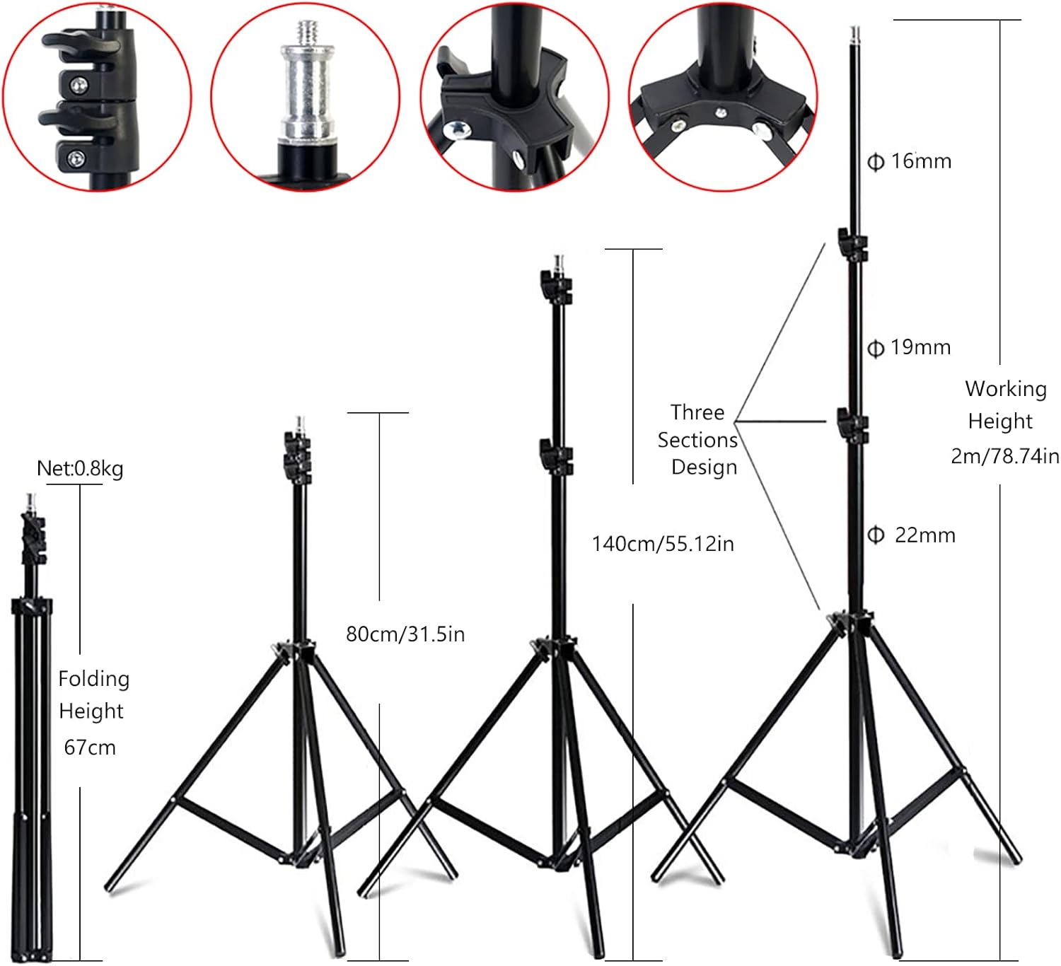 Thumbnail 4 de FOTOCREAT Softbox Lighting Kit 20x28 in, 5700K