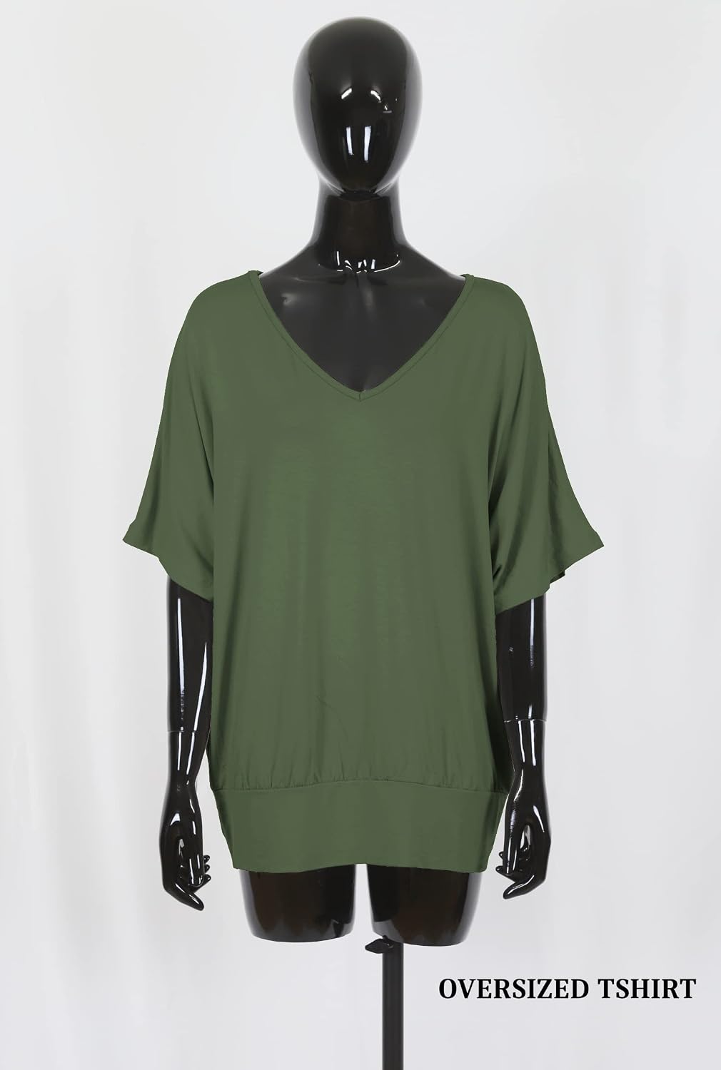 Detalle 2 de Van Der Rich Oversize-T-Shirt mit V-Ausschnitt