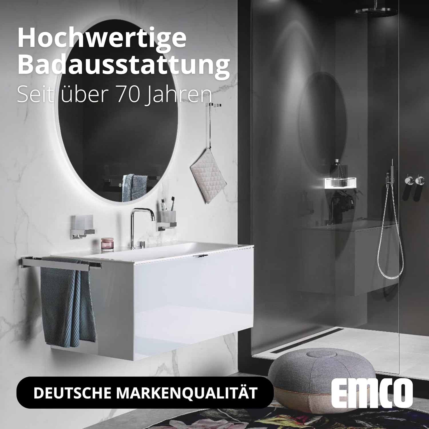 Thumbnail 2 de EMCO ASIS PLUS Unterputz-Schrankmodul für die Klobürstengarnitur – Unsichtbare WC-Bürstenlösung