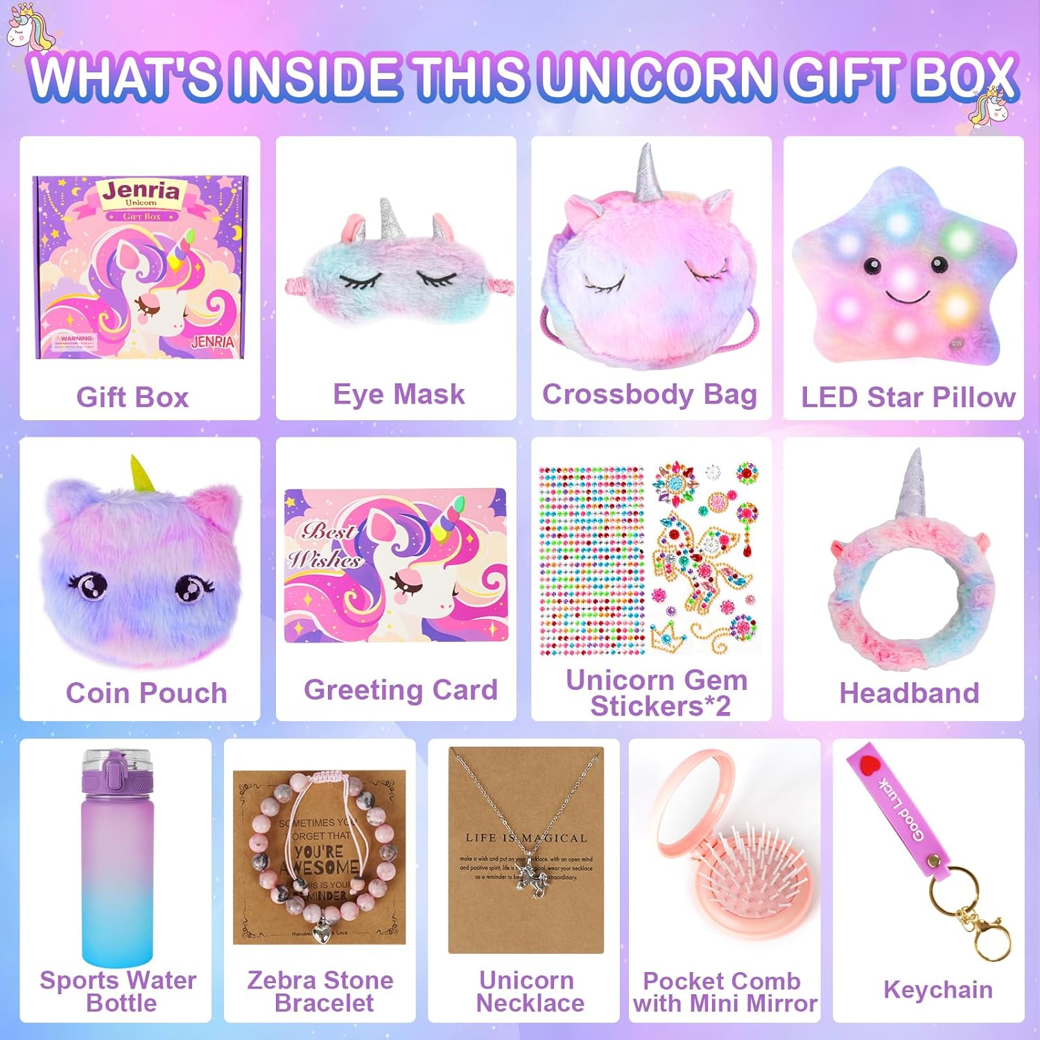 Detalle 2 de Jenria Unicorn Gift 600ml for Girls