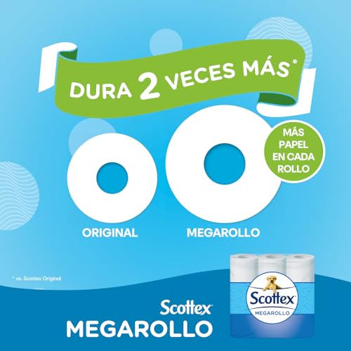 Detalle 2 de Scottex Megarollo Papel higiénico 36 rollos