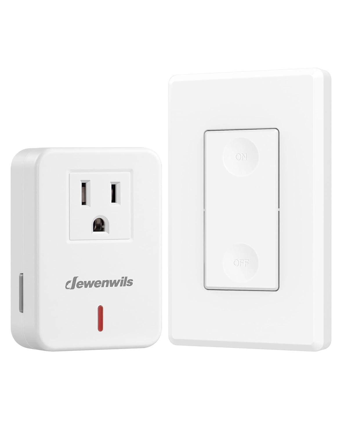 Detalle de DEWENWILS SHRLS11C Remote Control Outlet Switch, 100 ft Range, ETL Listed