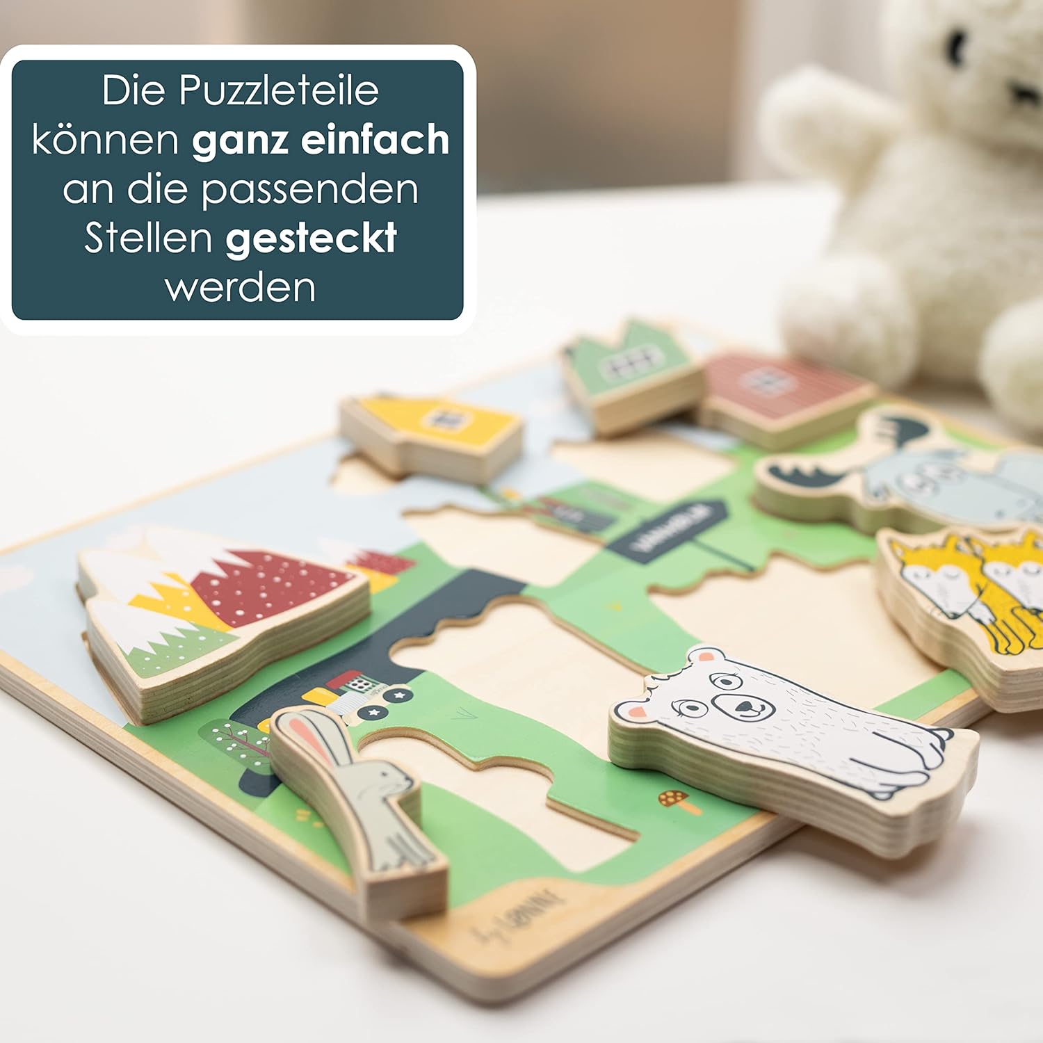 Thumbnail 3 de HEJ LØNNE Puzzle 9 Piezas 18m+