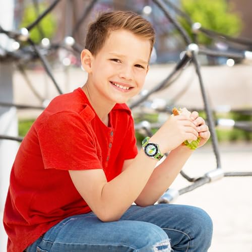 Thumbnail 6 de Vspek montre dinosaure verte pour enfant, mouvement à quartz et bracelet silicone