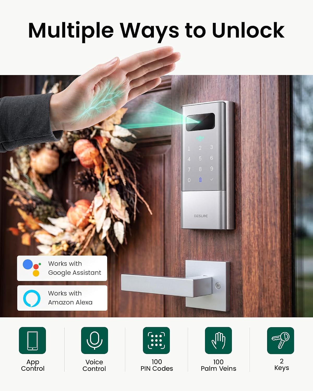 Detalle de DESLOC smart door lock, K140 Plus