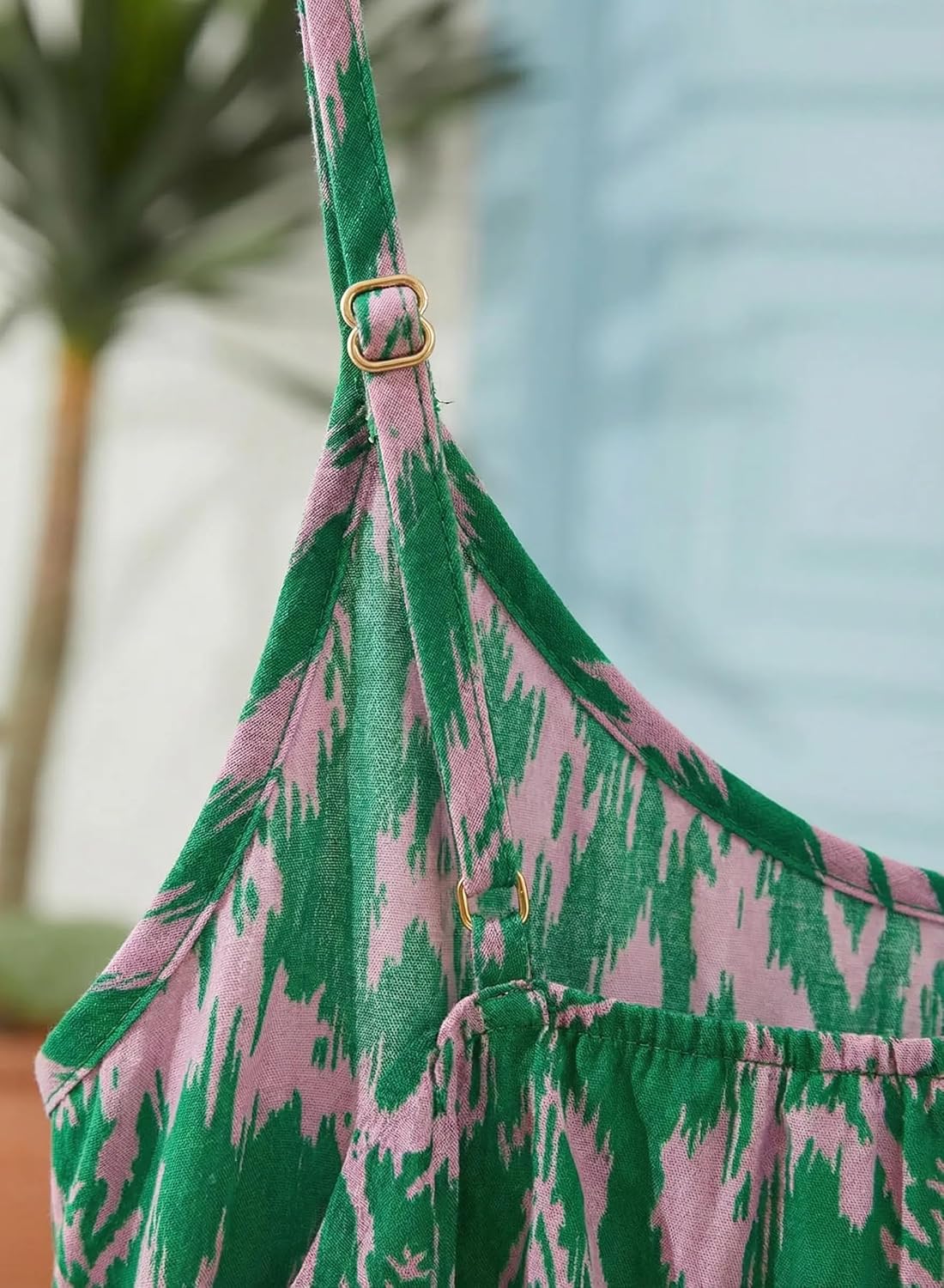 Detalle de Dokotoo summer dresses V-neck smocked