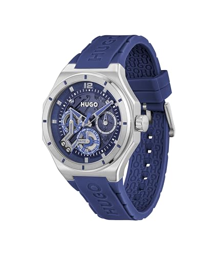 Detalle de HUGO #GRAIL Skeleton Blue Men’s Quartz Watch