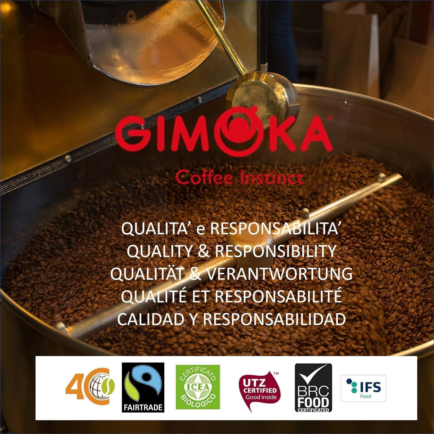 Detalle de Gimoka Espresso alla Nocciola 100% Arabica – 50 Capsule per Nespresso Professional (Zenius e Gemini) – Intensità 8