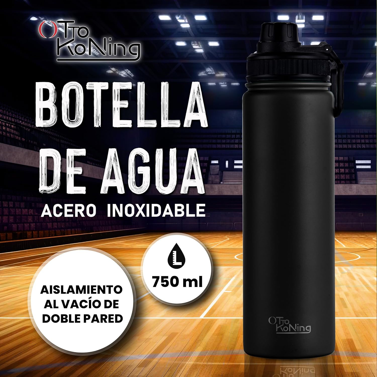 Detalle 2 de Otto Koning Botella Acero Inoxidable 750ml