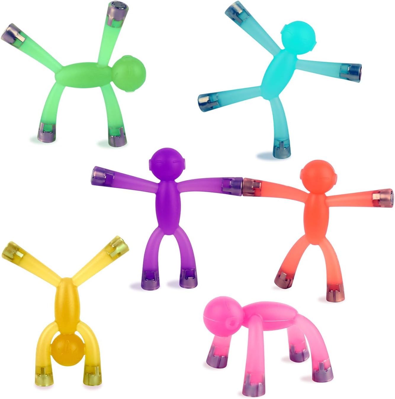 Detalle de laleay CTR2 Magnetic People Fidget Toys, 6-Piece Set for Travel and Desk Play