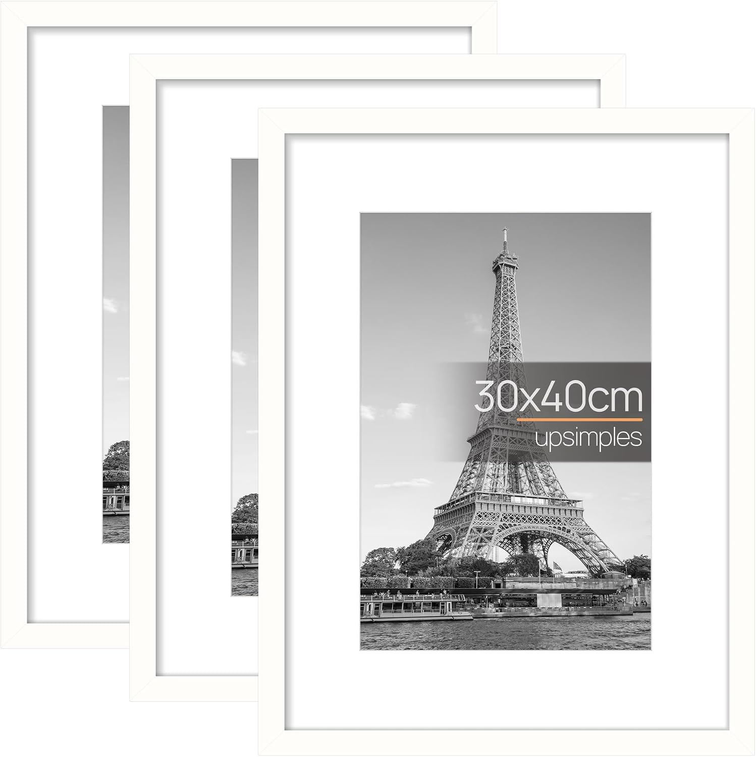 Detalle de upsimples Marco 30x40 cm Pack 3 blanco