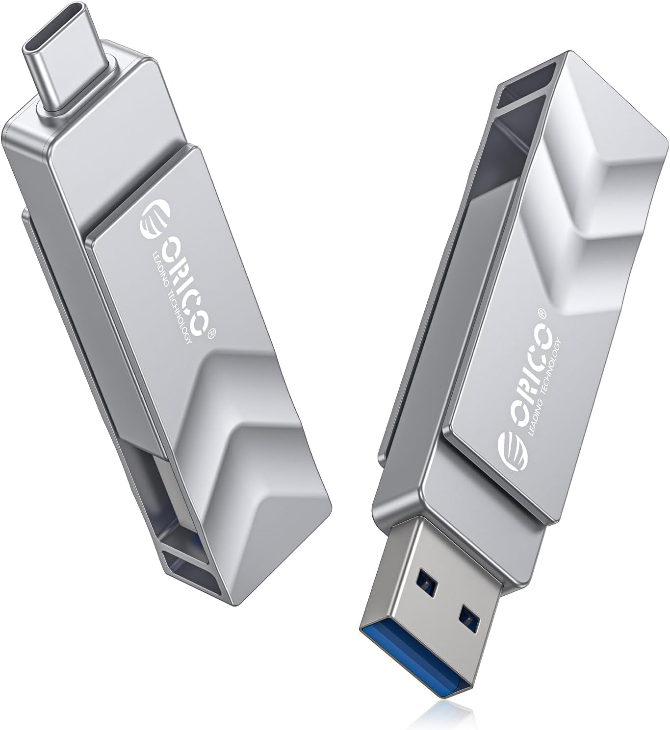 ORICO Clé USB 128Go USB‑C dual connecteurs (A et C) – USB 3.2 Gen 1, OTG, 150 Mo/s