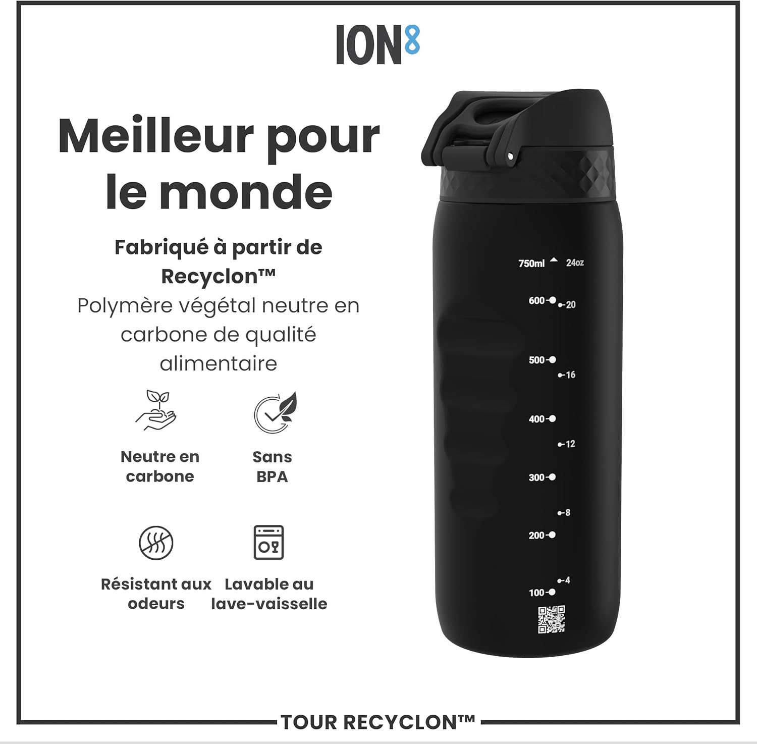 Thumbnail 4 de ION8 Gourde 750 ml – anti-fuite et facile à ouvrir pour le sport