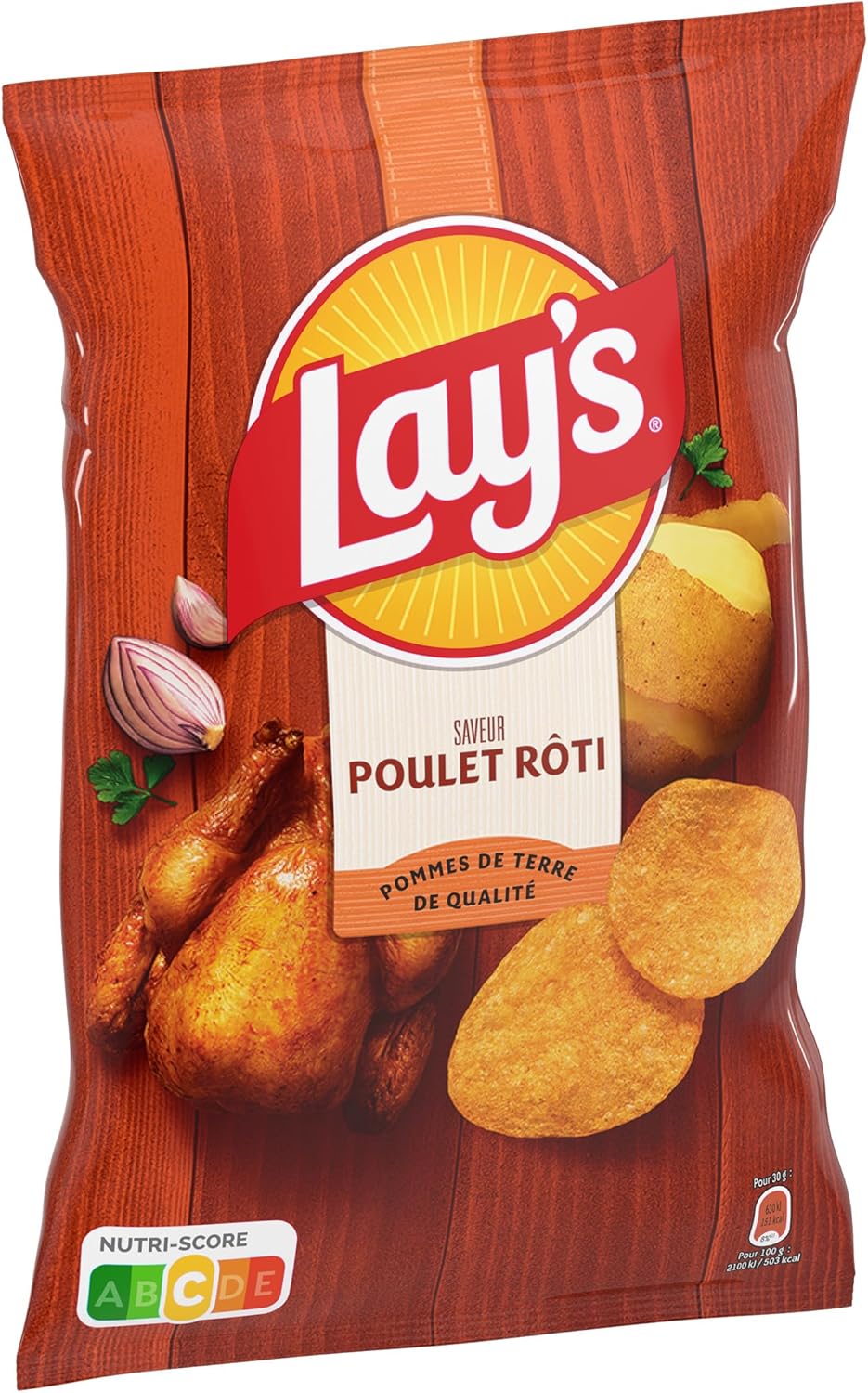 Detalle 2 de LAY'S Chips Saveur Poulet Rôti – Lot de 15x75g