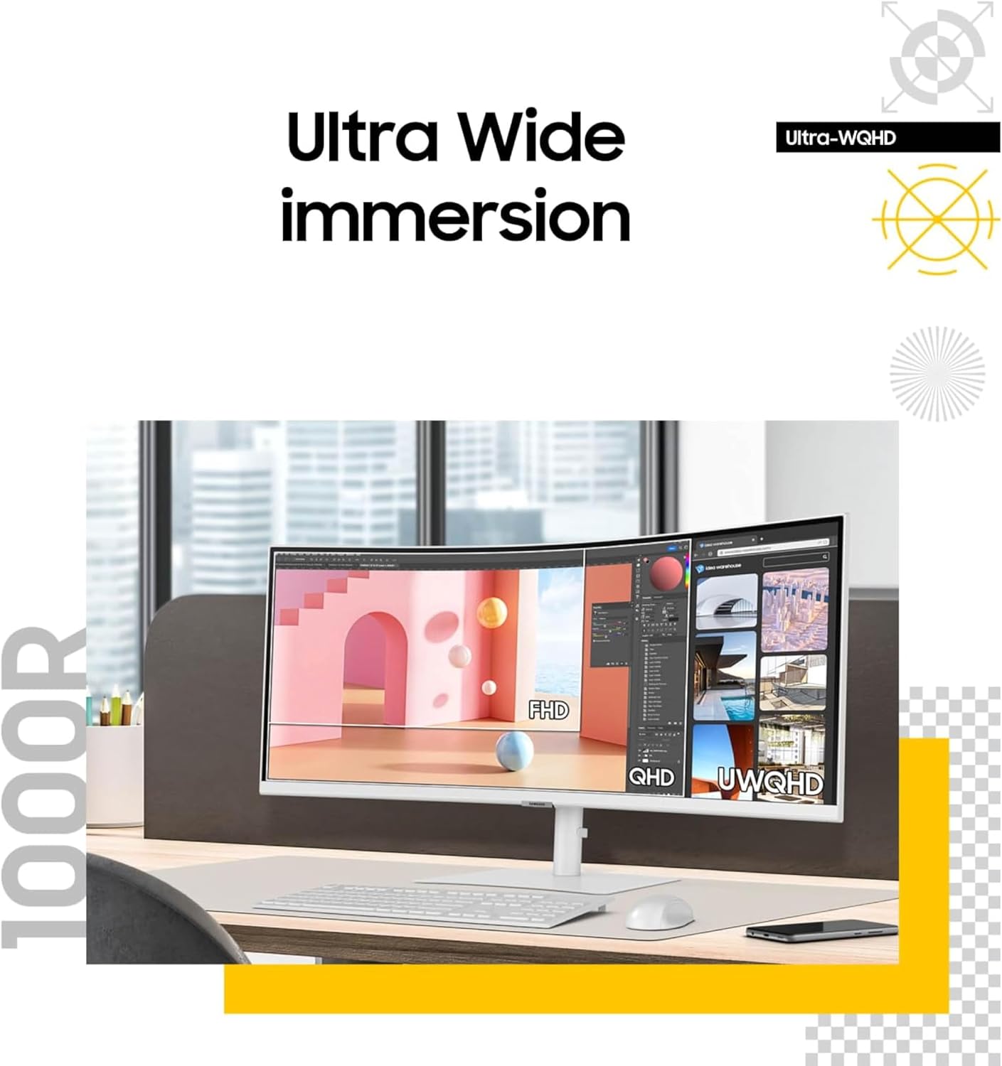 Detalle 2 de Samsung 34-inch curved monitor