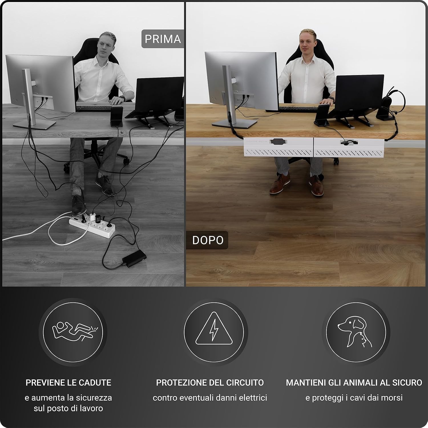 Thumbnail 4 de Ultimate Setup Premio canalina passacavi scrivania
