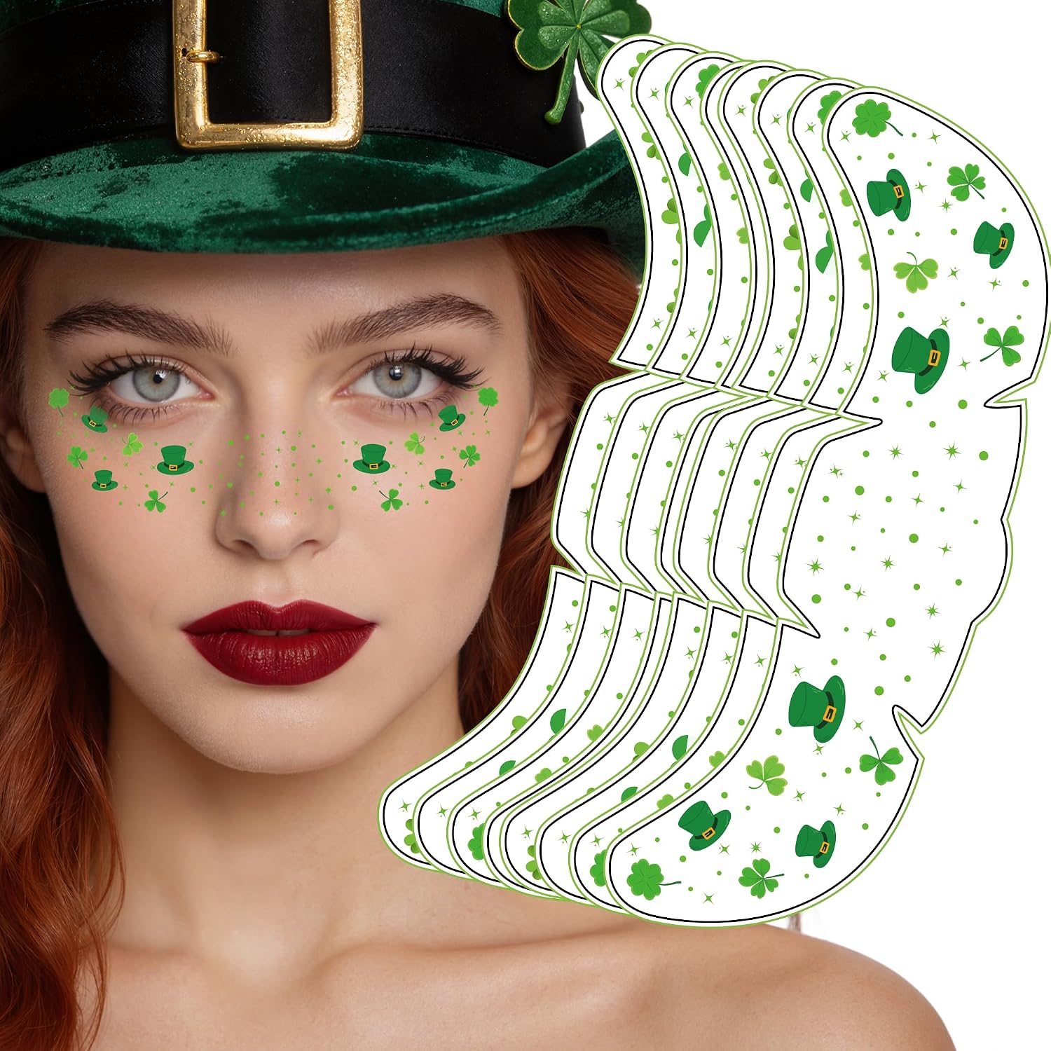 Thumbnail 6 de Halloween Face Tattoos 9-Pack