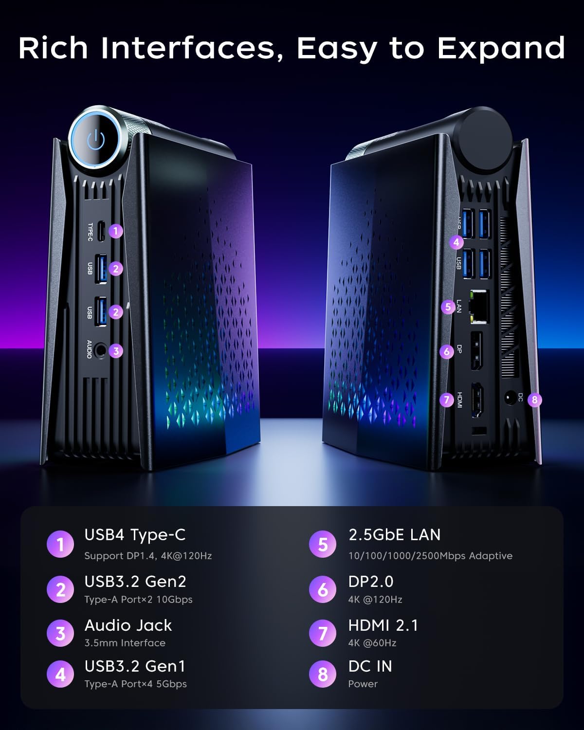 Thumbnail 5 de ACEMAGICIAN S3A Gaming Mini PC with Ryzen 7 H 255 and Radeon 780M