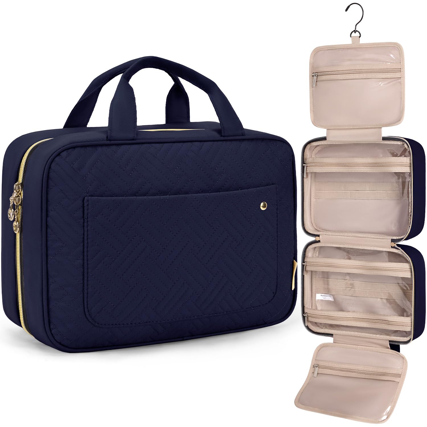 Thumbnail 6 de BAGSMART Large Toiletry Bag with Hanging Hook