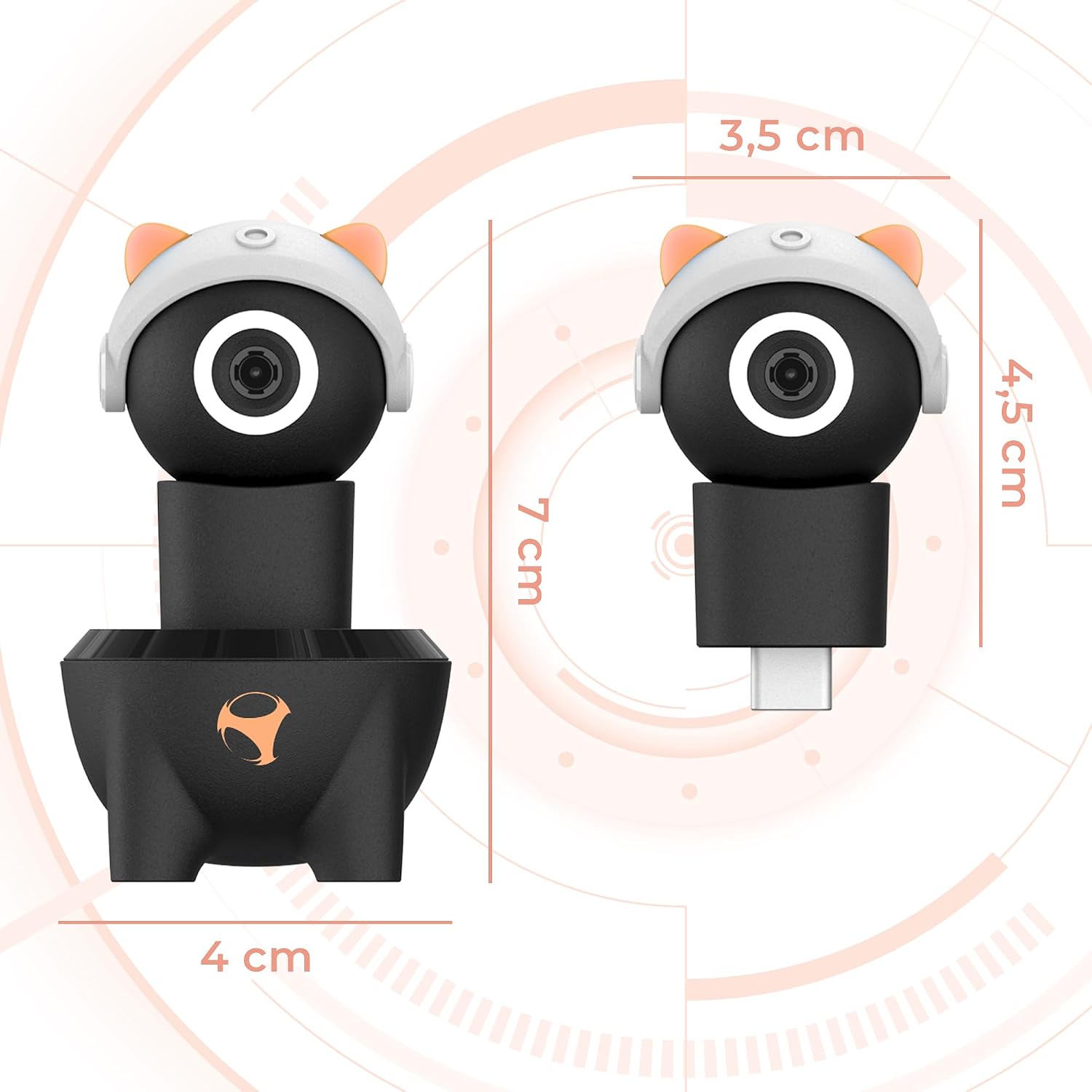 Detalle de Subsonic Playcam 1080 Kamera für Nintendo Switch 2 – Full-HD 1080p Weitwinkel, USB-C Plug-and-Play, blau