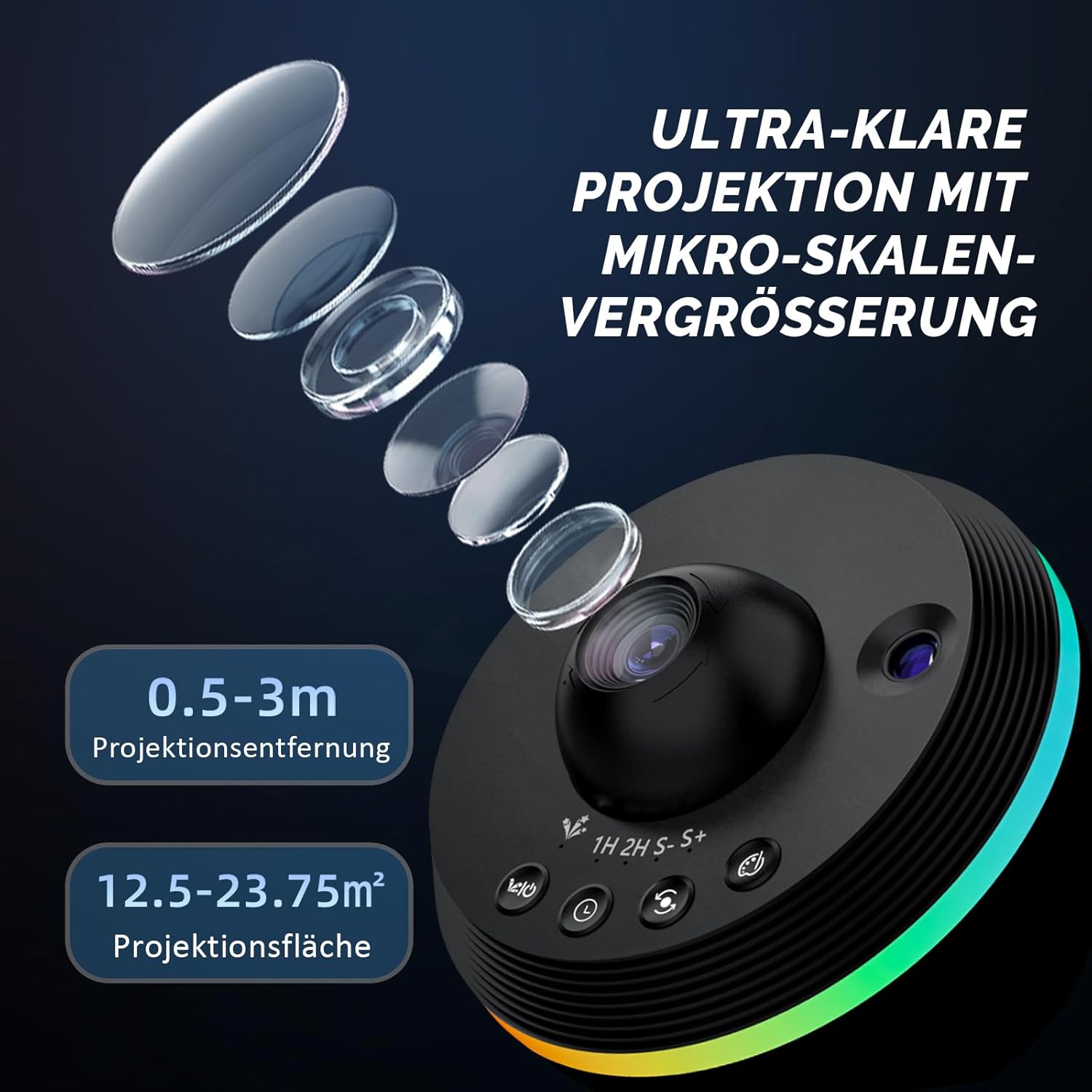 Thumbnail 2 de Ainael Sternenhimmel Projektor — Sternenprojektor für Schlafzimmer 🌌