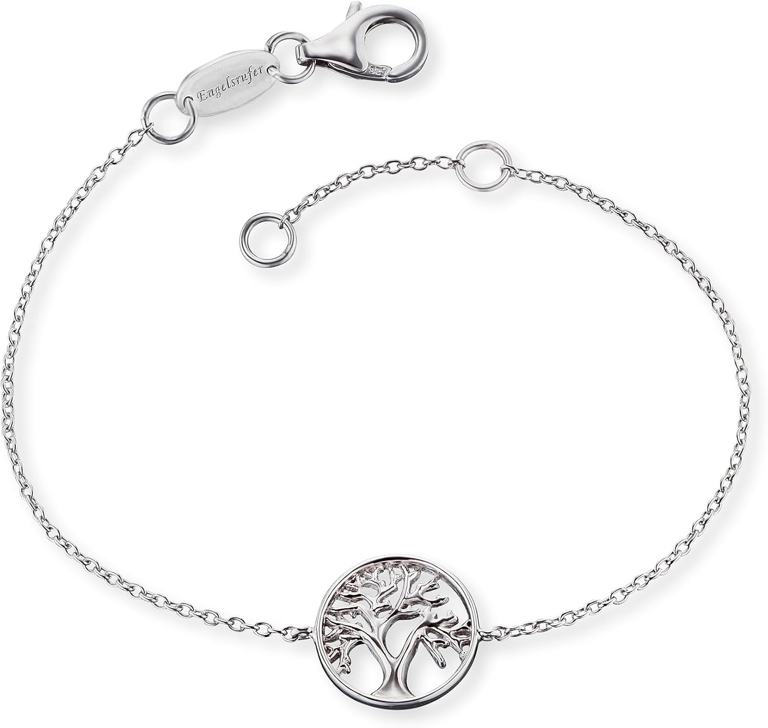 Detalle de Engelsrufer Damen Armband mit Lebensbaum Anhänger aus Sterling Silber, Karabinerverschluss
