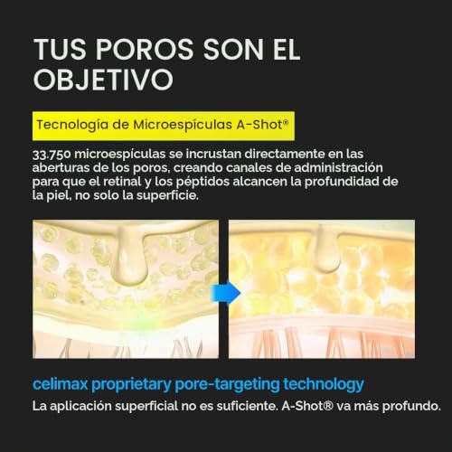 Detalle de Celimax Vita-A Retinal Shot Tightening Dual Cream: tratamiento nocturno con retinal y Matrixyl