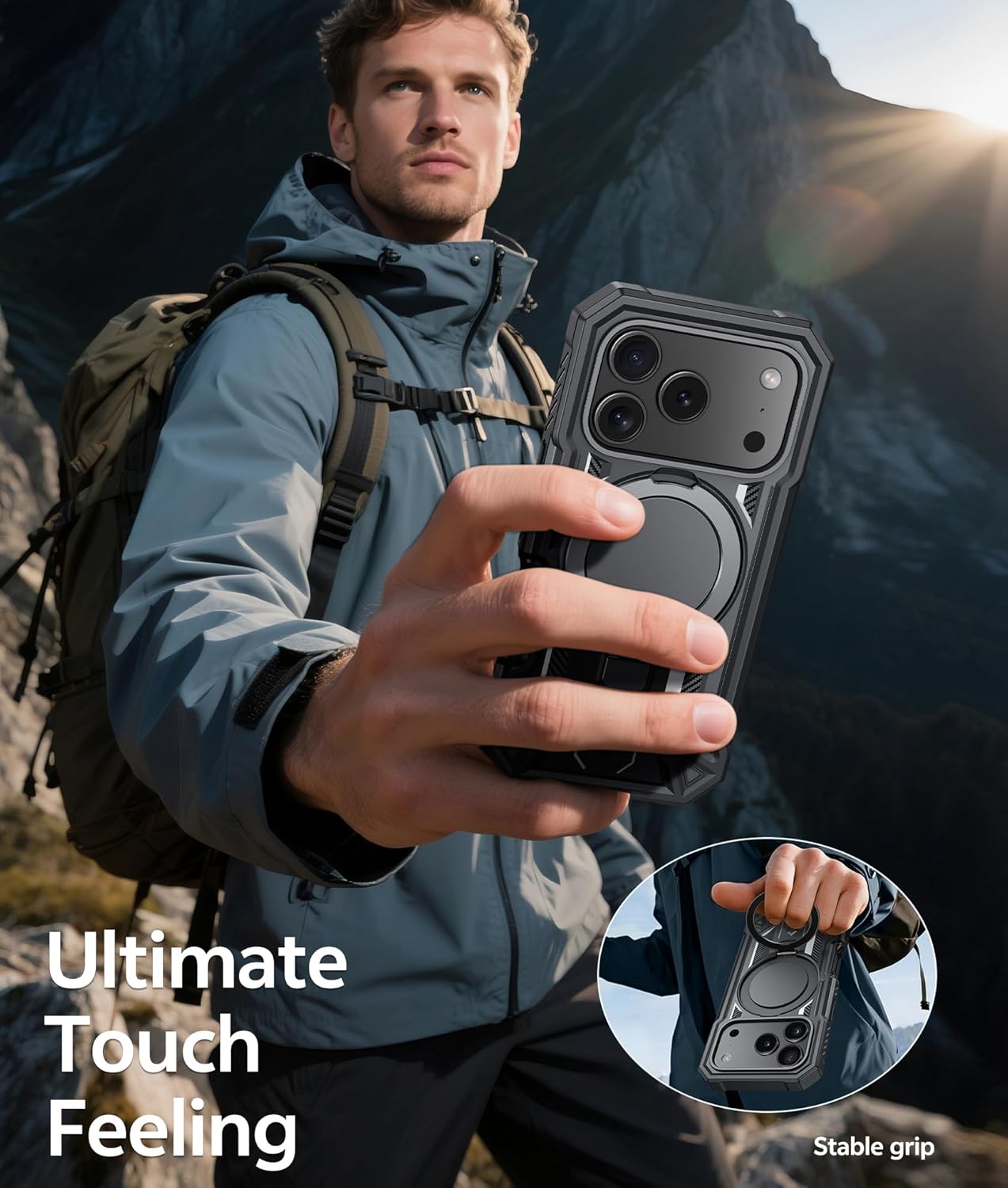 Thumbnail 6 de FNTCASE for iPhone 17 Pro Max Case with Magnetic Ring Stand, Screen Protector and Military-Grade Protection