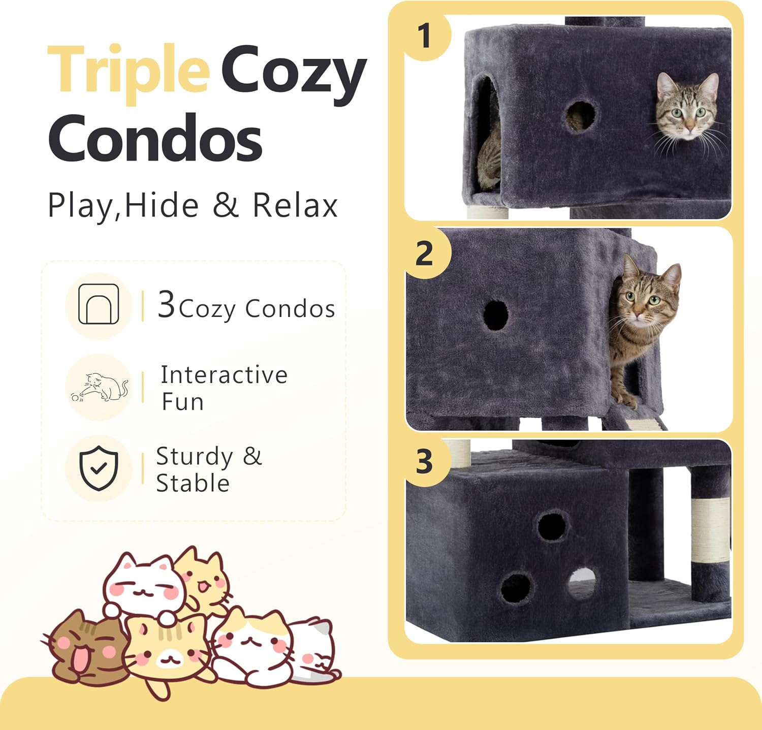 Detalle de Heybly Cat Tree HCT061G