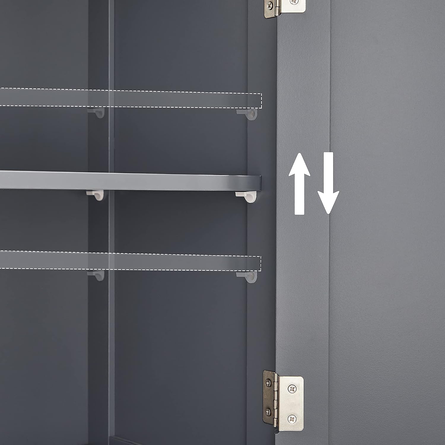 Thumbnail 6 de VASAGLE SOFIE BBC001G01 Under-Sink Cabinet, Slate Grey, Adjustable Shelf