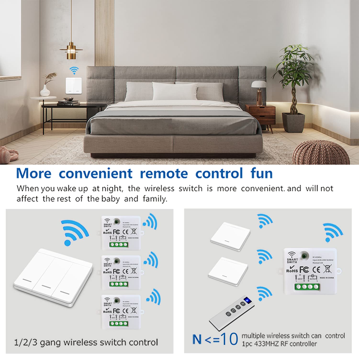 Detalle 2 de DieseRC Interrupteur sans fil 1500W 🔌