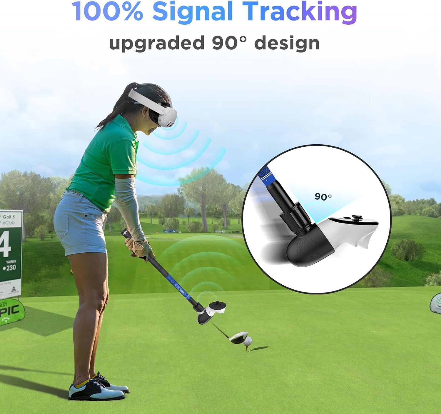 Detalle 2 de YOGES VR Golf Club Attachment for Quest 3