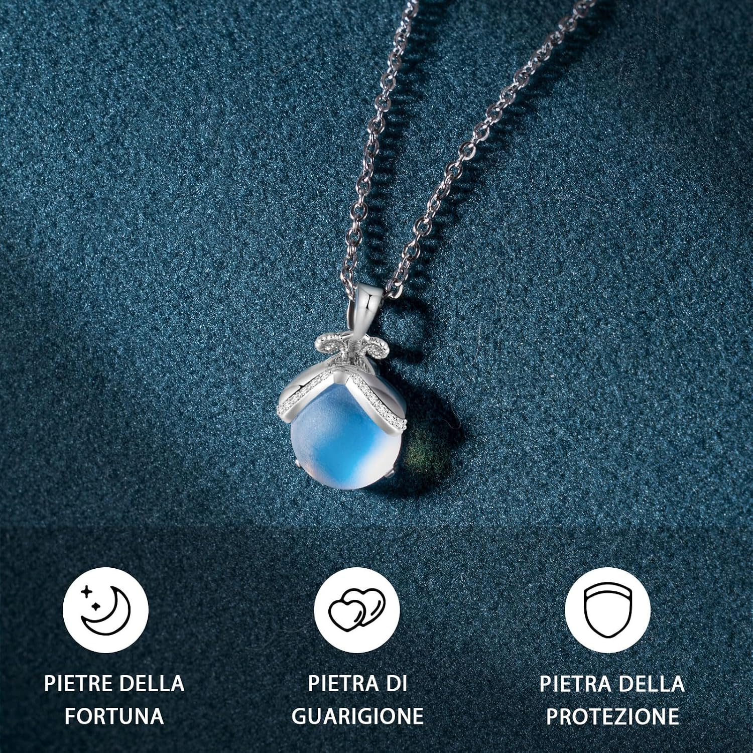 Detalle 2 de Lueaurra Collana Pietra di Luna