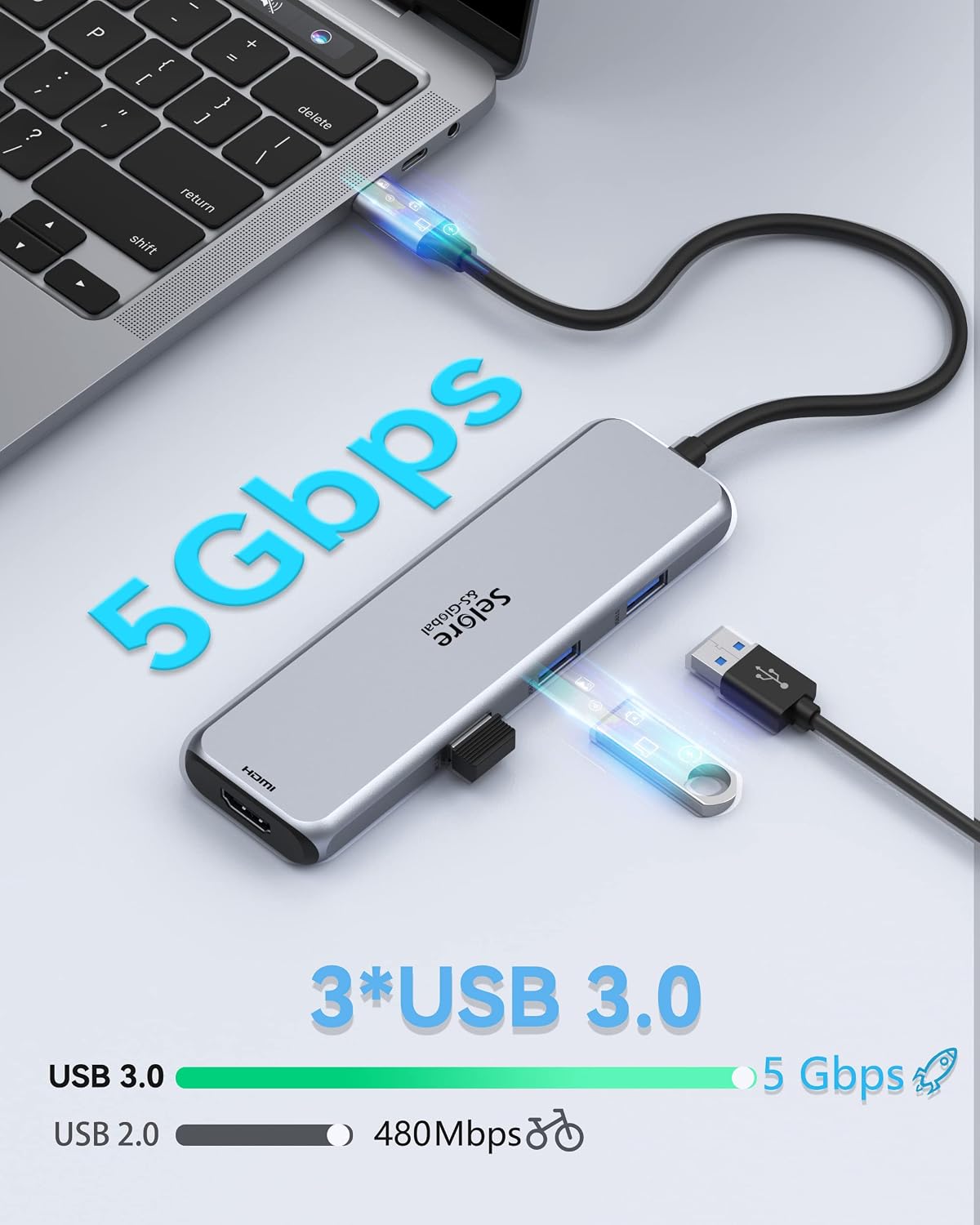 Thumbnail 5 de Dual Displayport Docking Station 9‑in‑1 100W PD