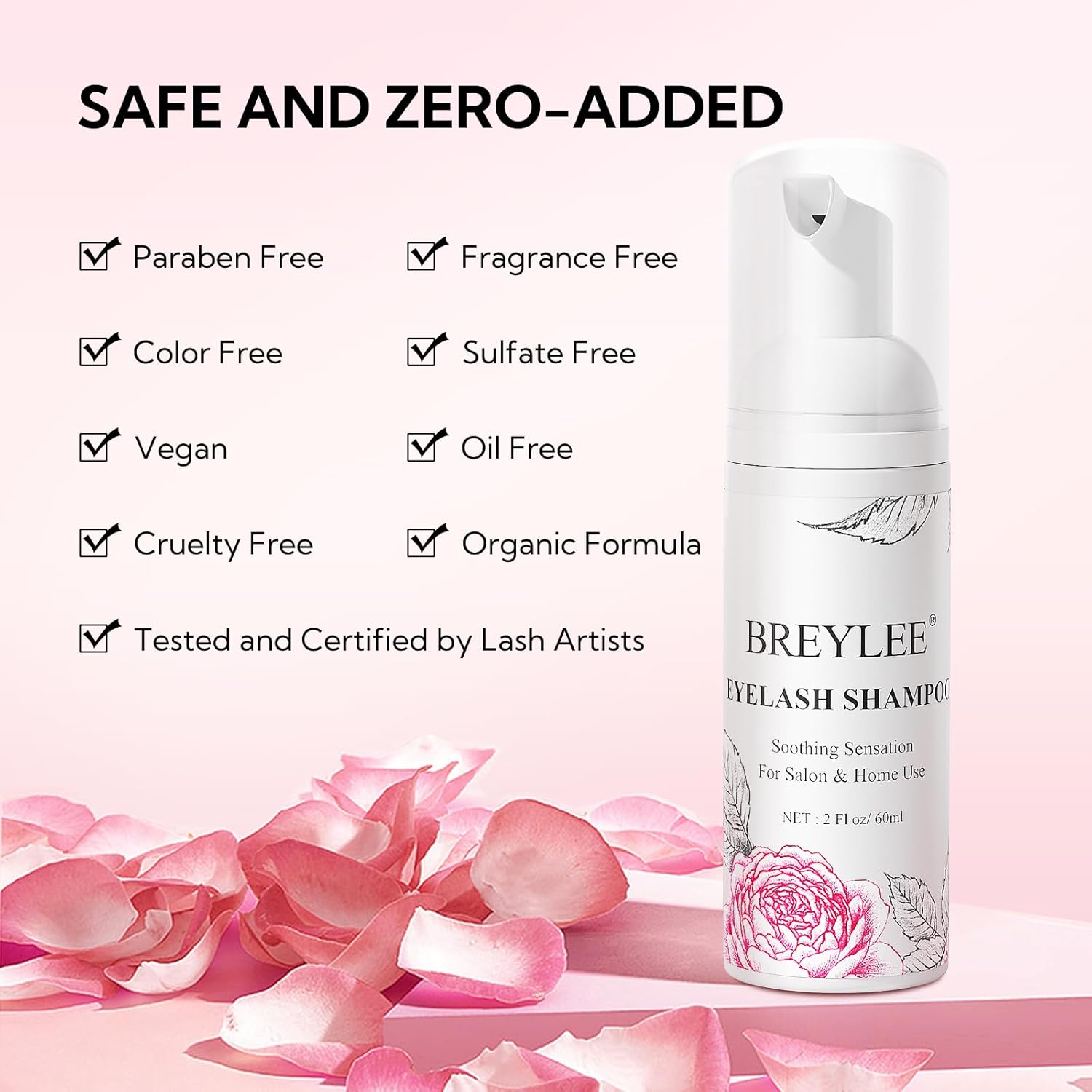 Detalle de BREYLEE Eyelash Cleanser, 60ml ⚙