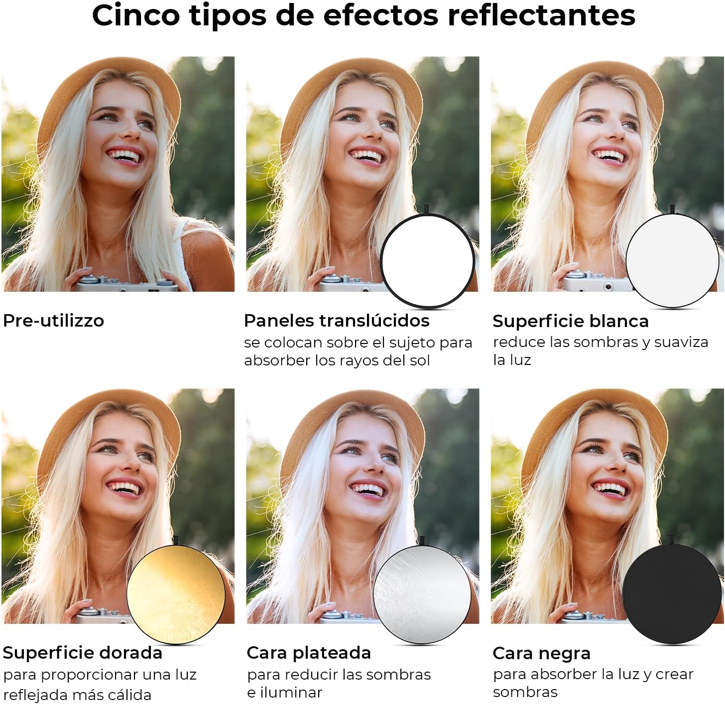 Thumbnail 2 de K&F CONCEPT Reflector 110 cm 5 en 1