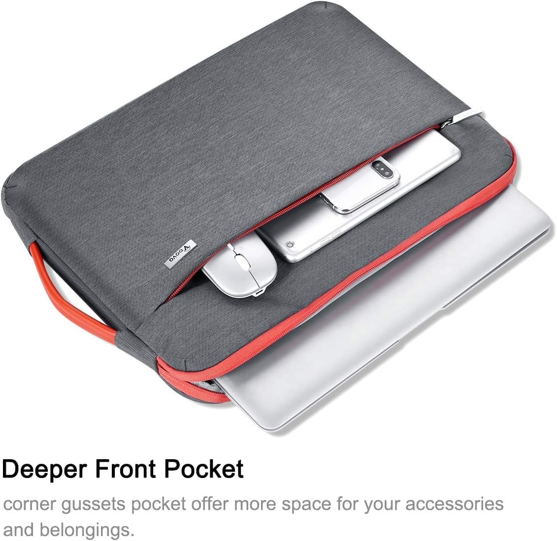 Thumbnail 1 de Voova 360° Protective Laptop Sleeve Case 14-15 inch – Grey