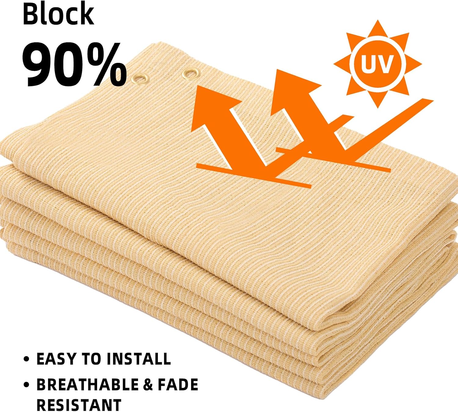 Detalle de JUNFLYING Shade Cloth 8x25 ft