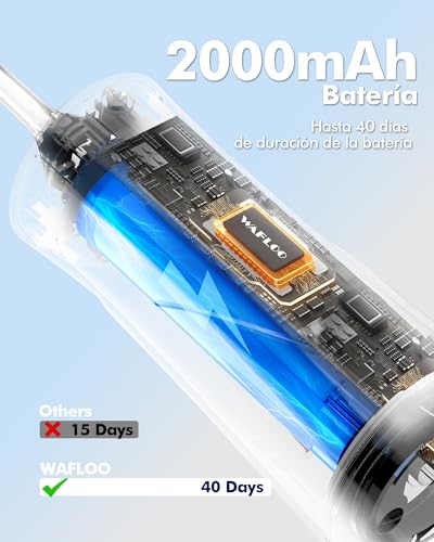 Thumbnail 4 de WAFLOO Irrigador Dental Portátil: 5 Modos, 6 Boquillas y Tanque de 300 ml para Casa y Viaje
