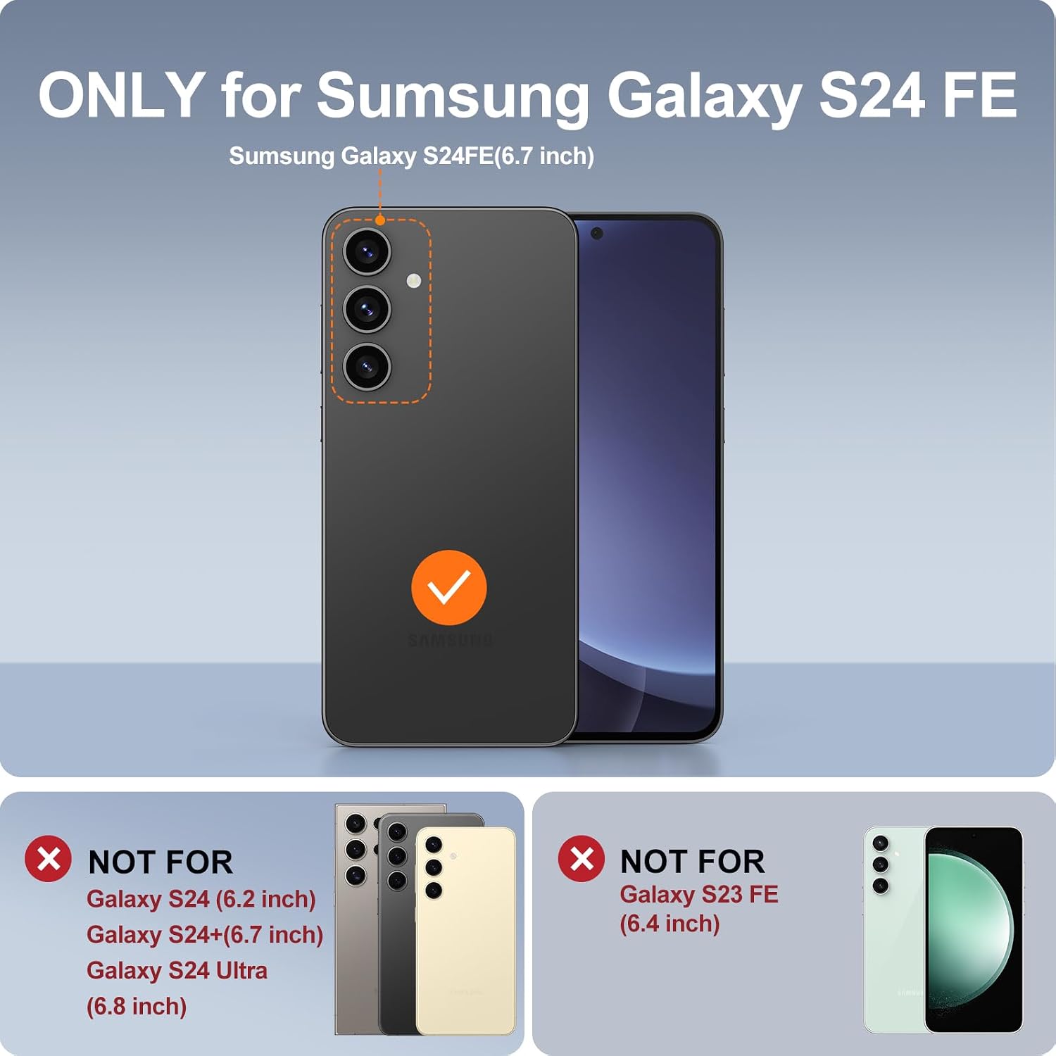 Thumbnail 6 de AOUIA Samsung Galaxy S24 FE Case 3-in-1 set