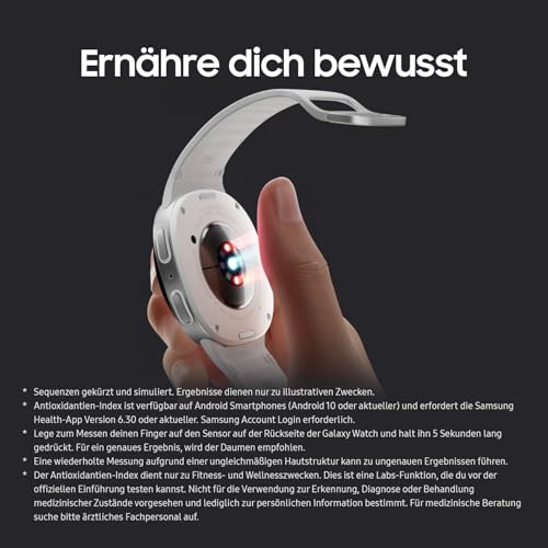 Thumbnail 7 de Samsung Galaxy Watch8 Smartwatch – Fitness‑Coach, Wellness‑Tracker und Schlaf‑Coaching, 40 mm, Graphite, Bluetooth
