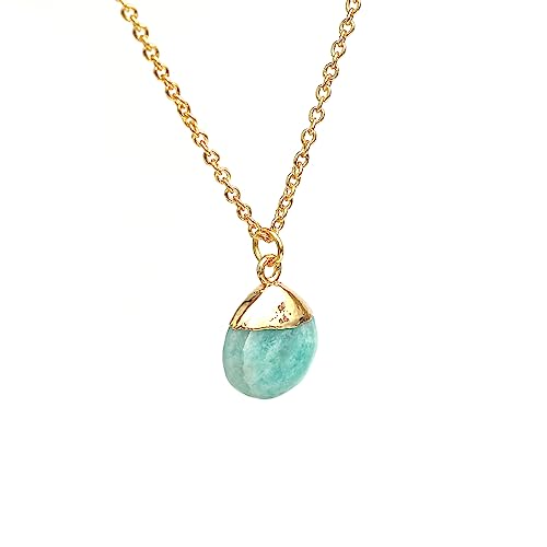 Detalle 2 de Gempires Natural Amazonite Teardrop Pendant
