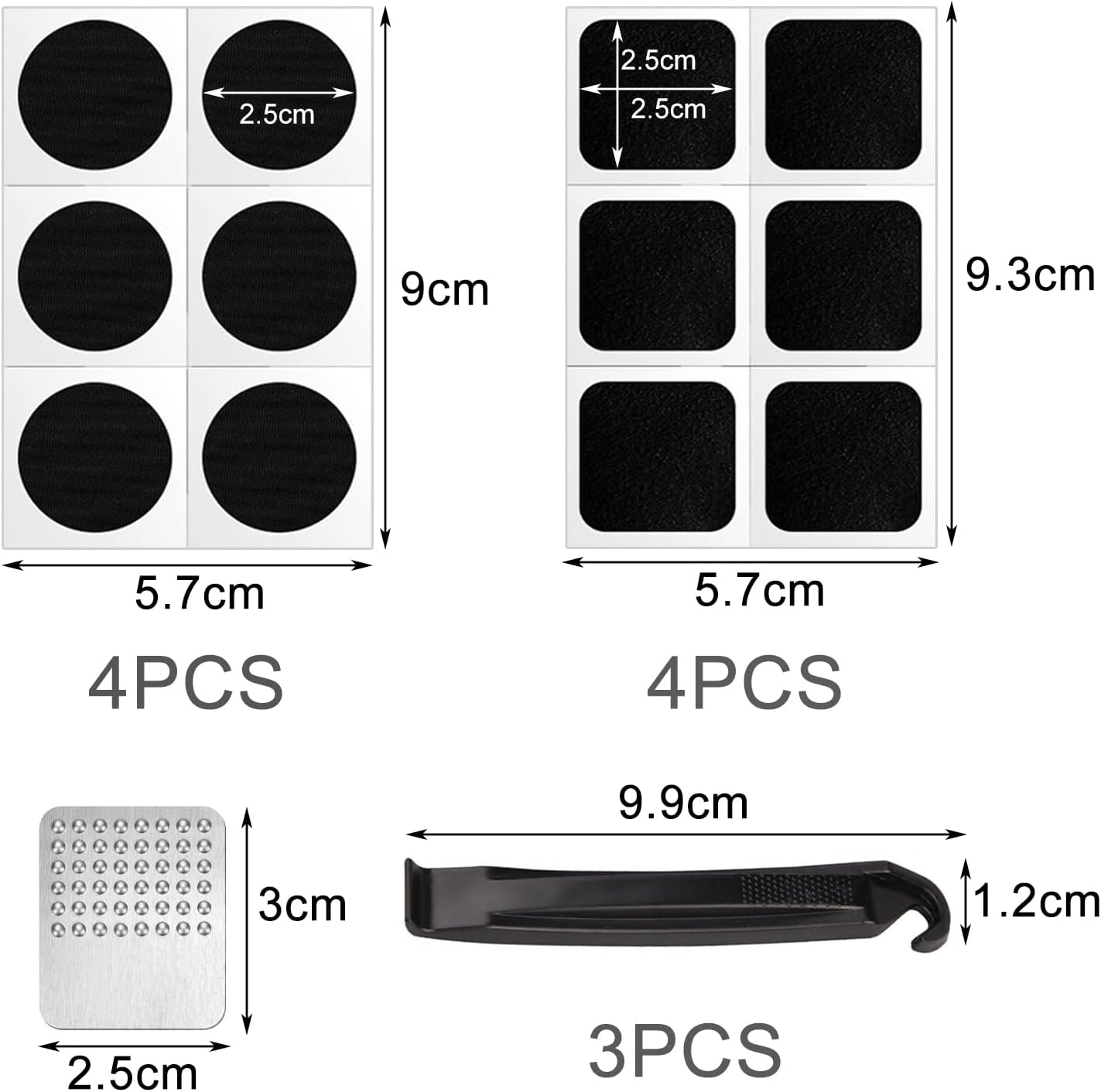 Detalle 2 de Kit Riparazione Pneumatici Bici 52 in 1 — Toppe per camere d'aria