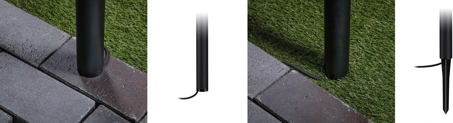Detalle 2 de Paulmann Flarea 600 94386 – czarna lampa słupkowa LED IP65, aluminium
